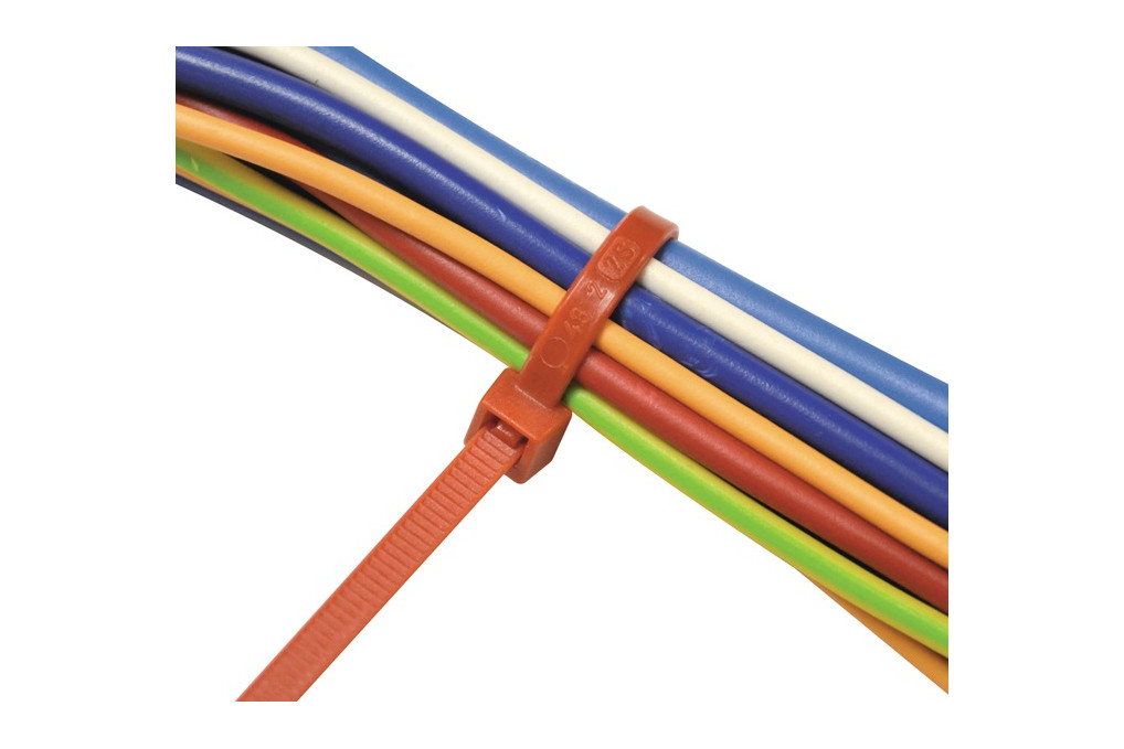 Kabelbinder L.280mm B.4,5mm PA 6.6 rot 100St. Btl.SAPISELCO Kabelbinder L.280mm B.4,5mm PA 6.6 rot 100St. Btl.SAPISELCO