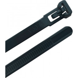 Kabelbinder L.150mm B.7,6mm PA 6.6 schwarz 100St. Btl. Kabelbinder L.150mm B.7,6mm PA 6.6 schwarz 100St. Btl.