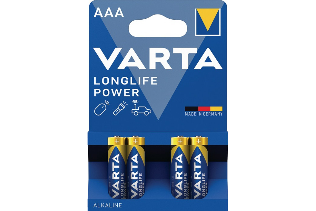 Batterie Longlife Power 1,5 V AAA AM4 Micro 1240 mAh LR03 4903 4 St. Bl.