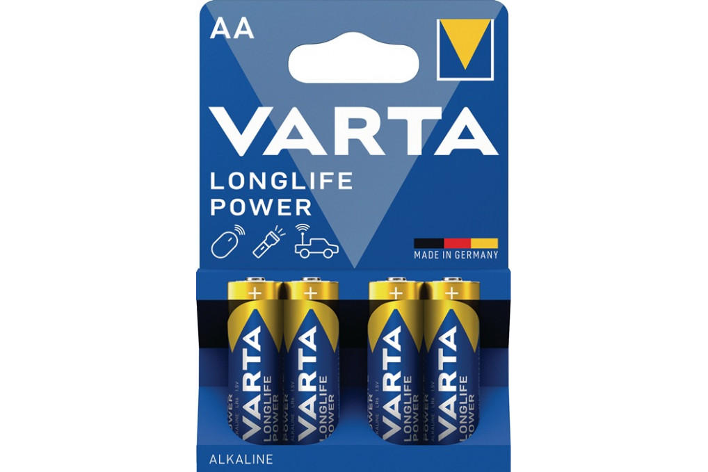 Batterie Longlife Power 1,5 V AA AM3 Mignon 2950 mAh LR6 4906 4 St. Bl. Batterie Longlife Power 1,5 V AA AM3 Mignon 2950 mAh LR6 4906 4 St. Bl.