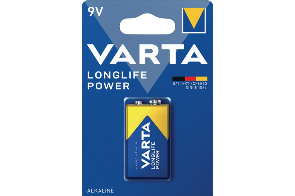 Batterie Longlife Power 9 V 6LP3146 E Block 580 mAh 6LP3146 4922 1 St. Bl.