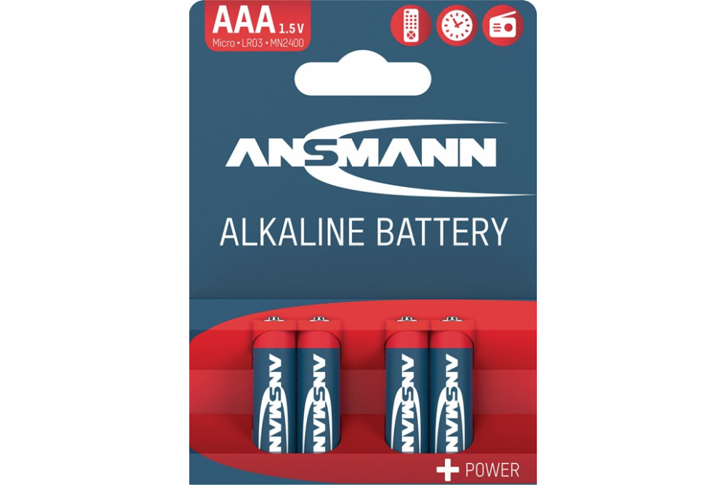 Batterie 1,5 V AAA AM4 Micro 1200 mAh LR03 4903 4 St. Bl.ANSMANN