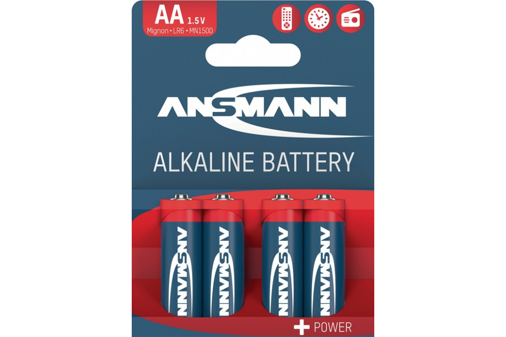 Batterie 1,5 V AA AM3 Mignon 2800 mAh LR6 4906 4 St. Bl.ANSMANN