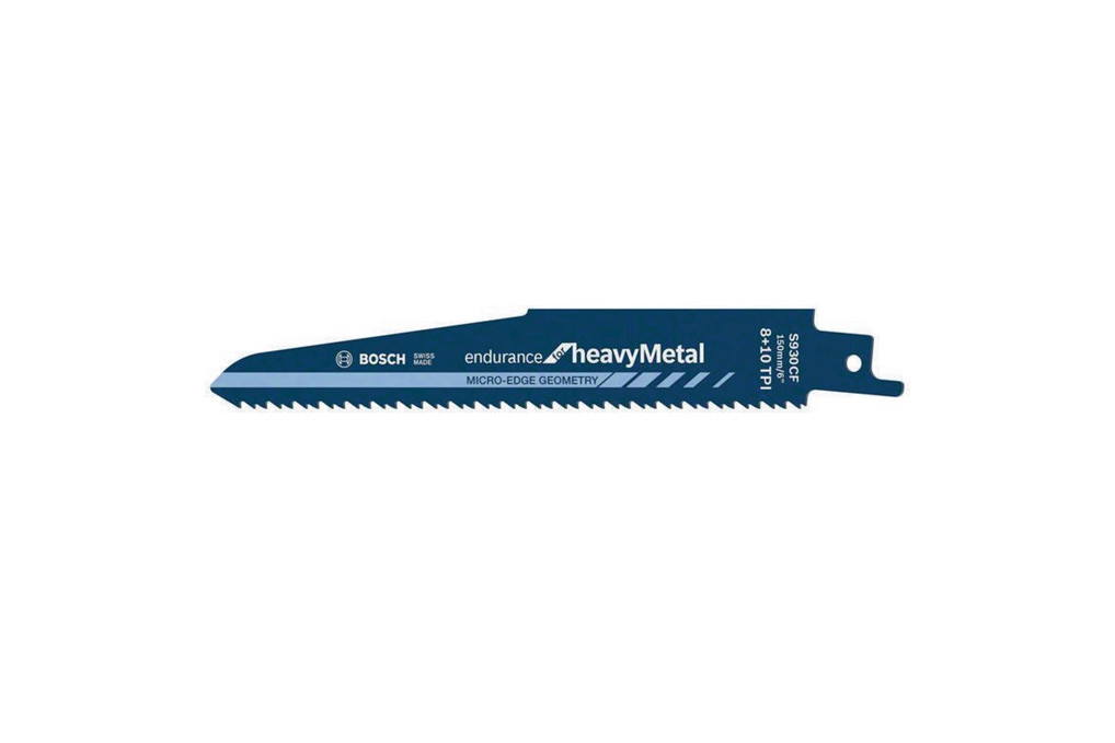 Säbelsägeblatt S 930 CF L.150mm B.22mm TPI 8 10 2,5 3,2mm 2x2 Geometrie 5er Pk. Säbelsägeblatt S 930 CF L.150mm B.22mm TPI 8 10 2,5 3,2mm 2x2 Geometrie 5er Pk.