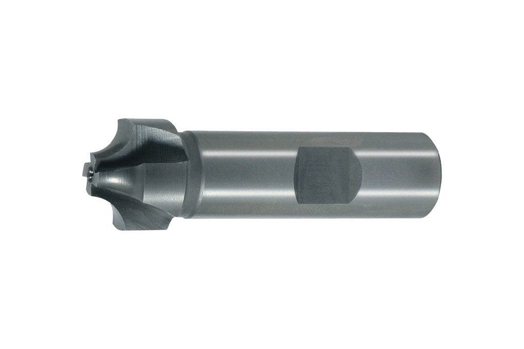 Viertelkreisprofilfräser DIN 6518B TypN R.8mm D.24mm HSS Co Weldon