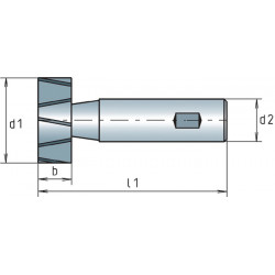 Schlitzfräser DIN 850D TypN D.7,5mm HSS Co Z.6 L.2mm MAYKESTAG Schlitzfräser DIN 850D TypN D.7,5mm HSS Co Z.6 L.2mm MAYKESTAG