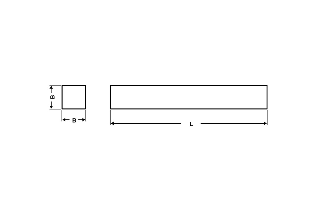 Drehling DIN 4964 Form B quad.B.10x10mm HSS EW9Co10 1.3207 L.100mm WILKE Drehling DIN 4964 Form B quad.B.10x10mm HSS EW9Co10 1.3207 L.100mm WILKE