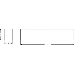 Drehling DIN 4964 Form D rechteck.B.16mmxH.4mm HSS EW9Co10 L.160mm WILKE Drehling DIN 4964 Form D rechteck.B.16mmxH.4mm HSS EW9Co10 L.160mm WILKE