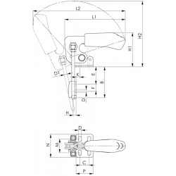 Verschlussspanner Nr.6848V Gr.3 vertikal AMF Verschlussspanner Nr.6848V Gr.3 vertikal AMF
