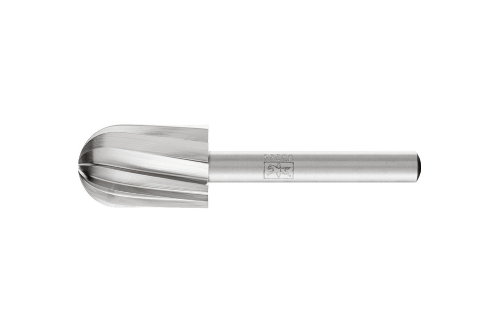 Frässtift C1625 D.16mm Kopf L.25mm Schaft D.6mm HSS Verz.ALU PFERD