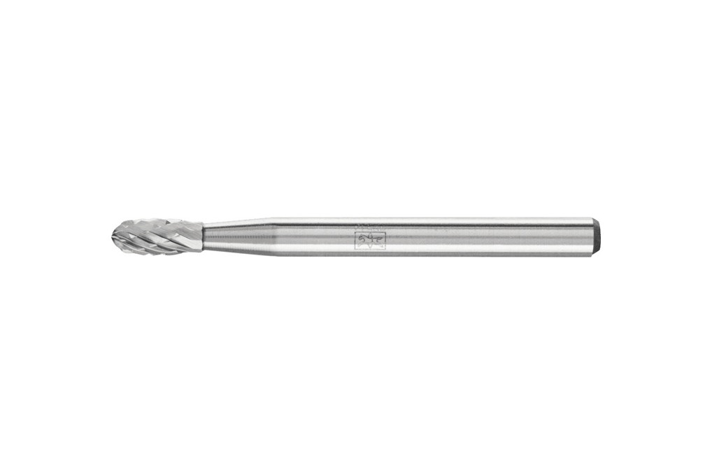 Kleinfrässtift Form O TRE D.3mm Kopf L.7mm Schaft D.3mm HM Verz.3 Plus PFERD Kleinfrässtift Form O TRE D.3mm Kopf L.7mm Schaft D.3mm HM Verz.3 Plus PFERD