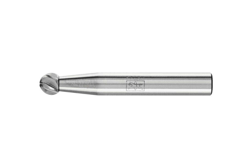 Frässtift KUD D.6mm Kopf L.5mm Schaft D.6mm HM Verz.INOX PFERD
