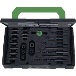 Schraubenausdrehersatz 49 U B M 5 M 16 25 tlg.inkl.passende HSS Bohrer KUKKO Schraubenausdrehersatz 49 U B M 5 M 16 25 tlg.inkl.passende HSS Bohrer KUKKO