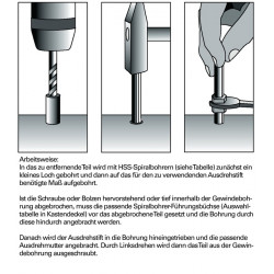 Schraubenausdrehersatz 49 U B M 5 M 16 25 tlg.inkl.passende HSS Bohrer KUKKO Schraubenausdrehersatz 49 U B M 5 M 16 25 tlg.inkl.passende HSS Bohrer KUKKO