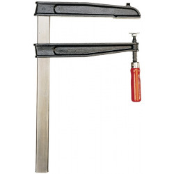 Tiefspannschraubzwinge TGNT Spann W.1000mm A.400mm Holzgriff 45x12mm BESSEY Tiefspannschraubzwinge TGNT Spann W.1000mm A.400mm Holzgriff 45x12mm BESSEY