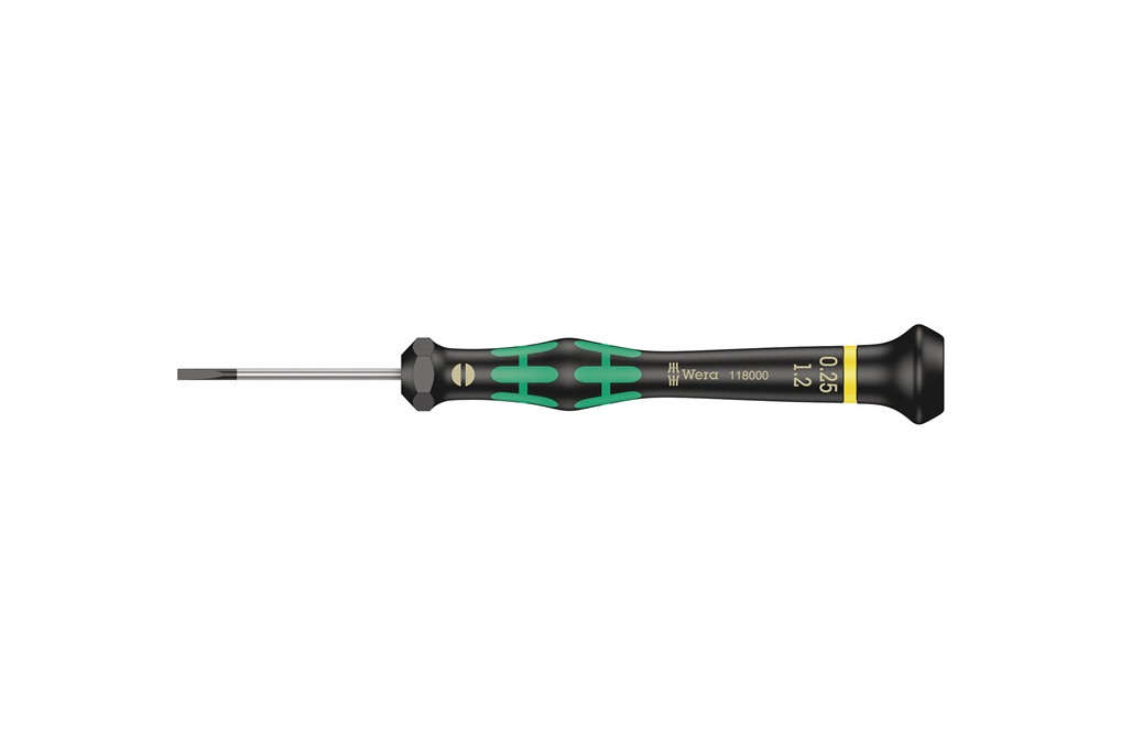 Elektronik Feinmechanik Schraubendreher 2035 1,2mm Klingen L.40mm WERA Elektronik Feinmechanik Schraubendreher 2035 1,2mm Klingen L.40mm WERA