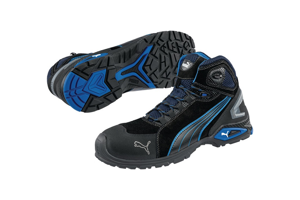 Sicherheitsstiefel Rio Black Mid Gr.40 schwarz blau S3L FO SR 20345:2022 Sicherheitsstiefel Rio Black Mid Gr.40 schwarz blau S3L FO SR 20345:2022