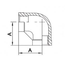 Gewindefitting 90Grad IG NPS 1 Zoll Gewindefitting 90Grad IG NPS 1 Zoll
