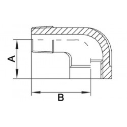 Gewindefitting 90Grad IG AG NPS 2 Zoll Gewindefitting 90Grad IG AG NPS 2 Zoll