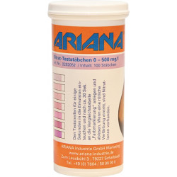 Messstäbchen TRGS 611 Nitrat Gehalt 0 500 mg l 100 St.Dose ARIANA Messstäbchen TRGS 611 Nitrat Gehalt 0 500 mg l 100 St.Dose ARIANA