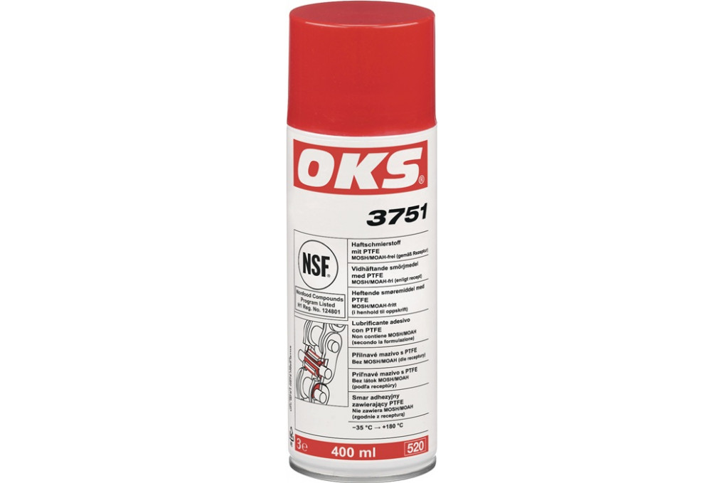 Haftschmierstoff m.PTFE OKS 3751 weißlich NSF H1 400ml Spraydose OKS Haftschmierstoff m.PTFE OKS 3751 weißlich NSF H1 400ml Spraydose OKS