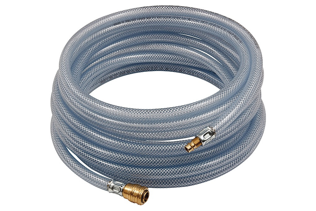 PVC Druckluftschlauchset ID 9mm AD 15mm L.5m Schnellverschlusskupplung DN 7,2 PVC Druckluftschlauchset ID 9mm AD 15mm L.5m Schnellverschlusskupplung DN 7,2