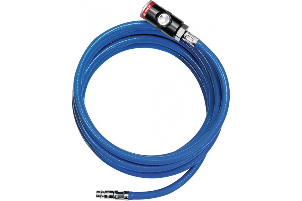 Soft PVC Druckluftschlauchset ID 9mm AD 14,5mm L.5m Sicherheitskuppl.DN 7,4 Soft PVC Druckluftschlauchset ID 9mm AD 14,5mm L.5m Sicherheitskuppl.DN 7,4