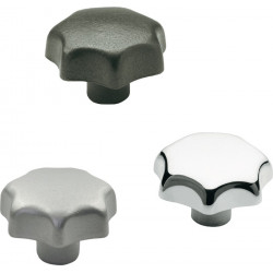 Sterngriff DIN 6336 m.Gewindebuchse Ku.d1 40mm d2 M 8mm Sterngriff DIN 6336 m.Gewindebuchse Ku.d1 40mm d2 M 8mm