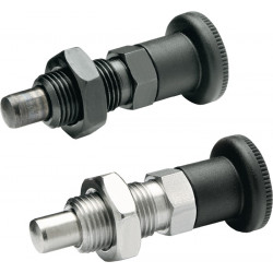 Rastbolzen GN 817 d1 6mm d2 M12 x 1,5mm l1 6mm Stahl,o.Rastsperre,m.Kontermutter Rastbolzen GN 817 d1 6mm d2 M12 x 1,5mm l1 6mm Stahl,o.Rastsperre,m.Kontermutter