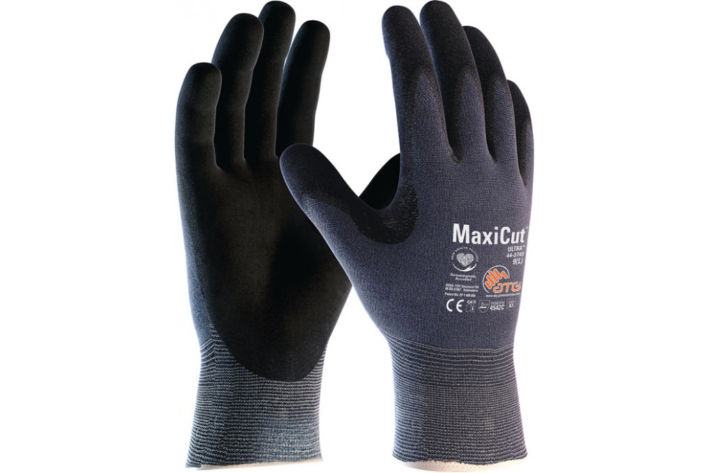 Schnittschutzhandschuhe MaxiCut® Ultra™ 44 3745 Gr.8 blau schwarz EN 388 PSA II Schnittschutzhandschuhe MaxiCut® Ultra™ 44 3745 Gr.8 blau schwarz EN 388 PSA II