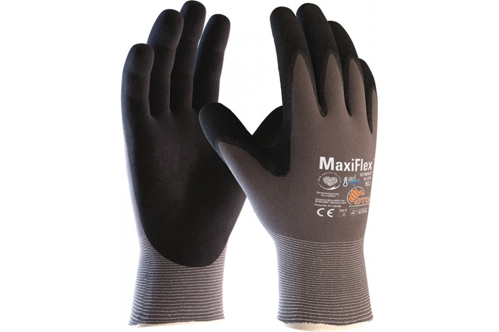 Handschuhe MaxiFlex® Ultimate™ AD APT® 42 874 Gr.10 grau schwarz Nyl.m.Nitril Handschuhe MaxiFlex® Ultimate™ AD APT® 42 874 Gr.10 grau schwarz Nyl.m.Nitril