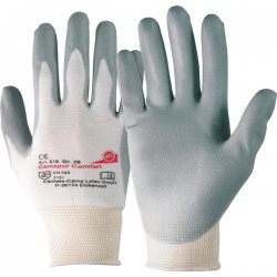 Handschuhe Camapur Comfort 619 Gr.11 weiß grau Polyamid mitPUR EN 388 Kat.II Handschuhe Camapur Comfort 619 Gr.11 weiß grau Polyamid mitPUR EN 388 Kat.II