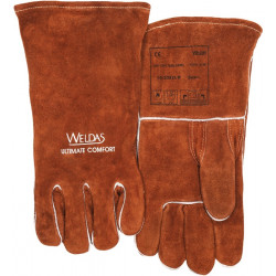 Schweißerhandschuhe Gr.L (9) braun Rindspaltleder 5 PA Schweißerhandschuhe Gr.L (9) braun Rindspaltleder 5 PA