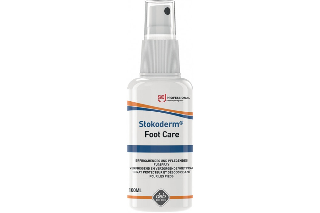 Fußspray Stokoderm® Foot Care 100ml silikonfrei parfümiert Fußspray Stokoderm® Foot Care 100ml silikonfrei parfümiert