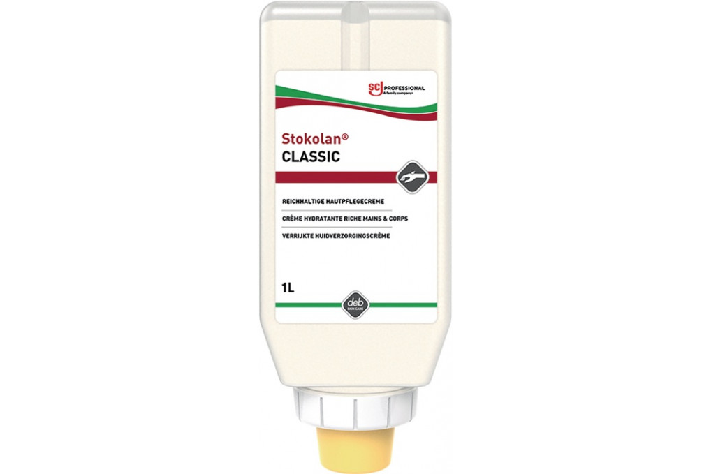 Hautpflegecreme Stokolan® Classic 1l leicht parfümiert Softflasche Hautpflegecreme Stokolan® Classic 1l leicht parfümiert Softflasche