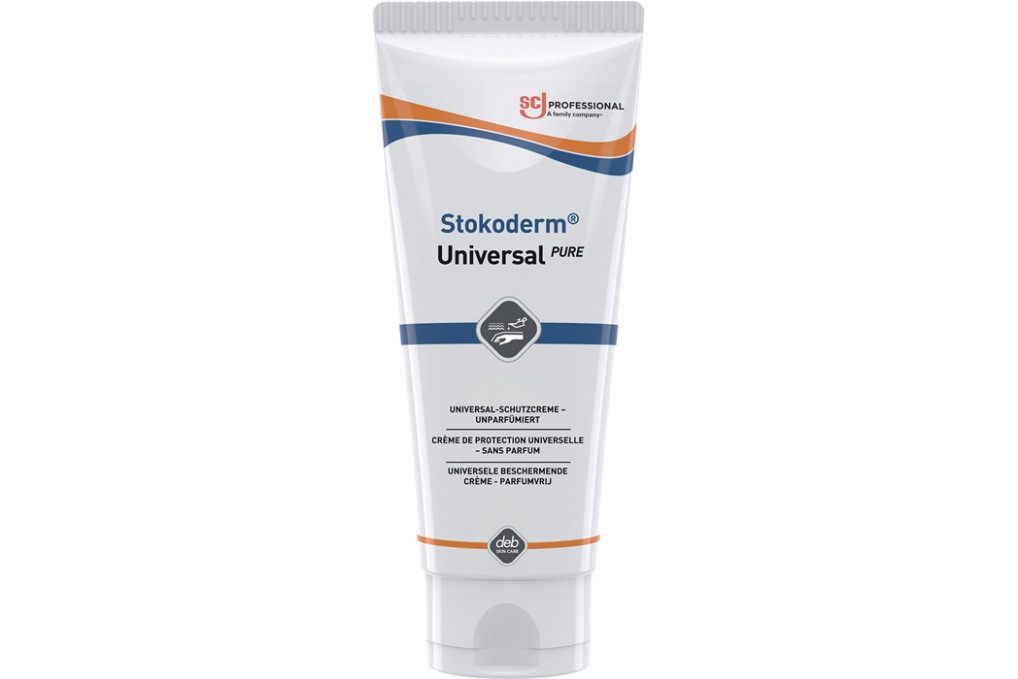 Hautschutzcreme Stokoderm Univ.PURE 100ml unparfümiert weiß Tube Hautschutzcreme Stokoderm Univ.PURE 100ml unparfümiert weiß Tube