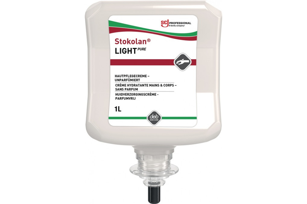 Hautpflegecreme Stokolan® Light PURE 1l duft farbstofffrei Kartusche Hautpflegecreme Stokolan® Light PURE 1l duft farbstofffrei Kartusche