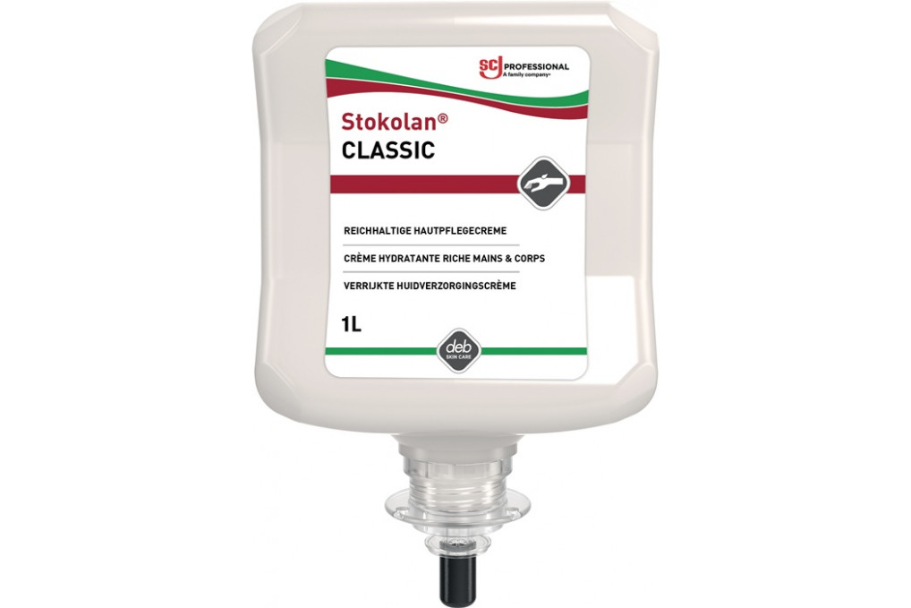 Hautpflegecreme Stokolan® Classic 1l leicht parfümiert Kartusche Hautpflegecreme Stokolan® Classic 1l leicht parfümiert Kartusche