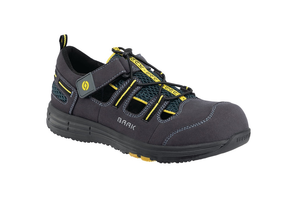 Sicherheitssandale Rene2 Gr.41 blau gelb Mikrofaser Mesh S1P SRC ESD EN20345 Sicherheitssandale Rene2 Gr.41 blau gelb Mikrofaser Mesh S1P SRC ESD EN20345