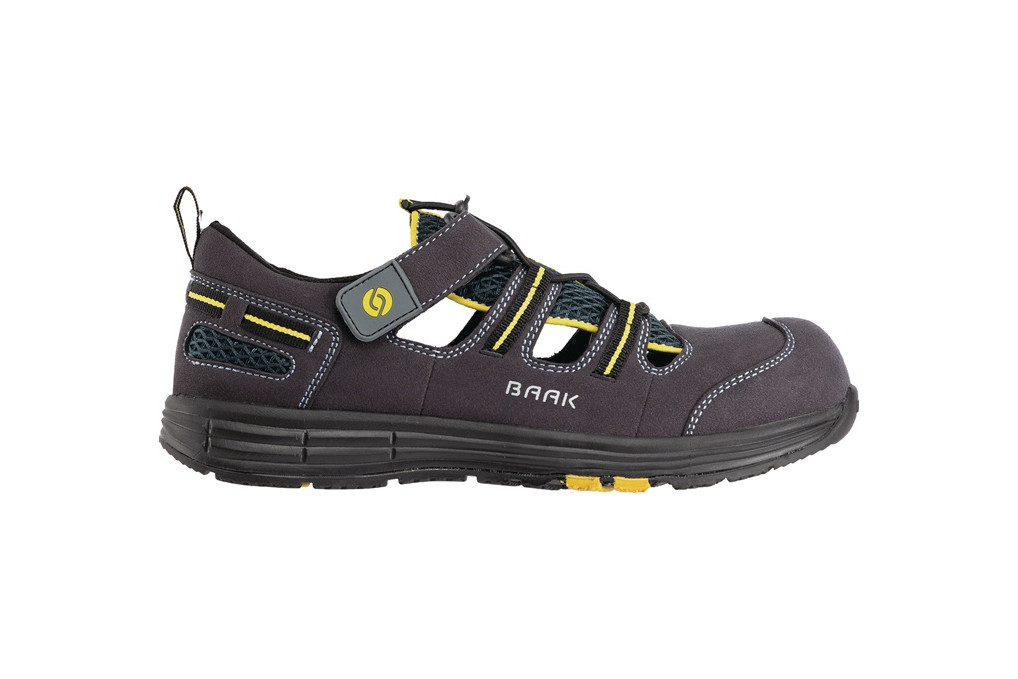 Sicherheitssandale Rene2 Gr.41 blau gelb Mikrofaser Mesh S1P SRC ESD EN20345 Sicherheitssandale Rene2 Gr.41 blau gelb Mikrofaser Mesh S1P SRC ESD EN20345