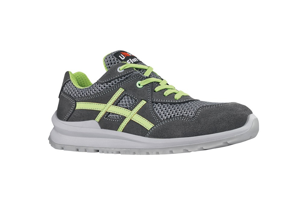 Sicherheitsschuh Nico Gr.41 W.11 grau grün S1P SRC EN20345 Leder Mesh U.POWER Sicherheitsschuh Nico Gr.41 W.11 grau grün S1P SRC EN20345 Leder Mesh U.POWER
