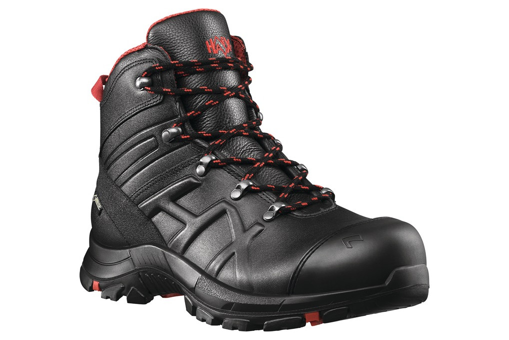 Sicherheitsstiefel BE Safety 54 Mid Gr.11 (46) schwarz rot Leder Sicherheitsstiefel BE Safety 54 Mid Gr.11 (46) schwarz rot Leder