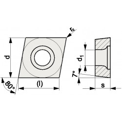 Wendeschneidplatte CCMT 060202 M PMK10 Bearb.mittel PROMAT Wendeschneidplatte CCMT 060202 M PMK10 Bearb.mittel PROMAT