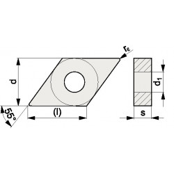 Wendeschneidplatte DNMG 150608 MV VA35 Bearb.mittel PROMAT Wendeschneidplatte DNMG 150608 MV VA35 Bearb.mittel PROMAT
