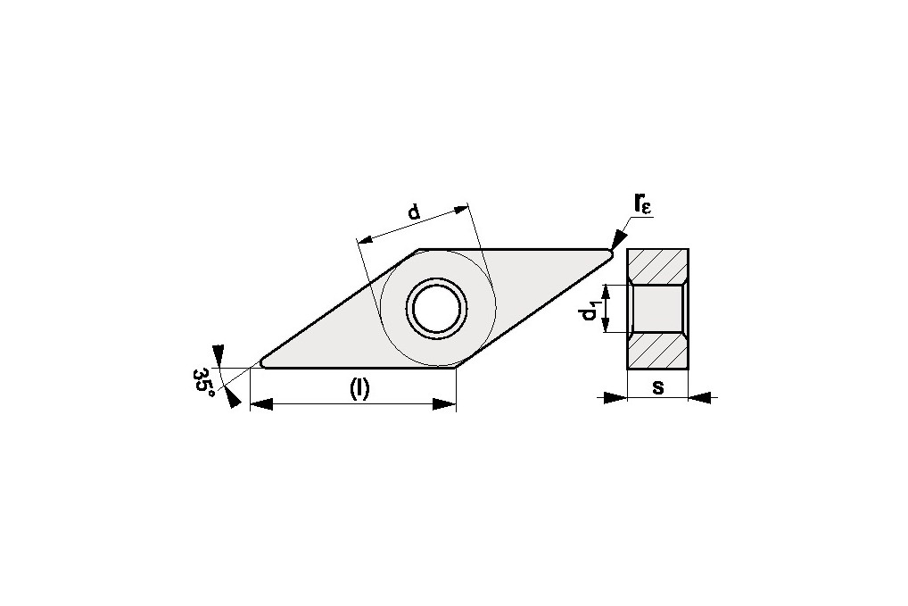 Wendeschneidplatte VNMG 160404 M PMK30 Bearb.mittel PROMAT Wendeschneidplatte VNMG 160404 M PMK30 Bearb.mittel PROMAT