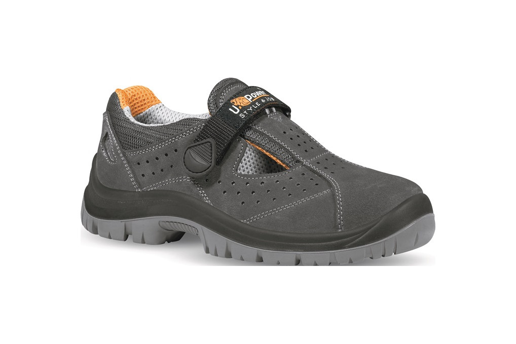 Sicherheitssandale MAGIC Gr.43 grau Leder S1P SRC EN20345 U.POWER