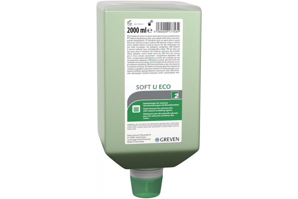 Handreiniger GREVEN® SOFT U ECO 2l lösemittelfrei 2000ml Varioflasche PHYSIODERM Handreiniger GREVEN® SOFT U ECO 2l lösemittelfrei 2000ml Varioflasche PHYSIODERM