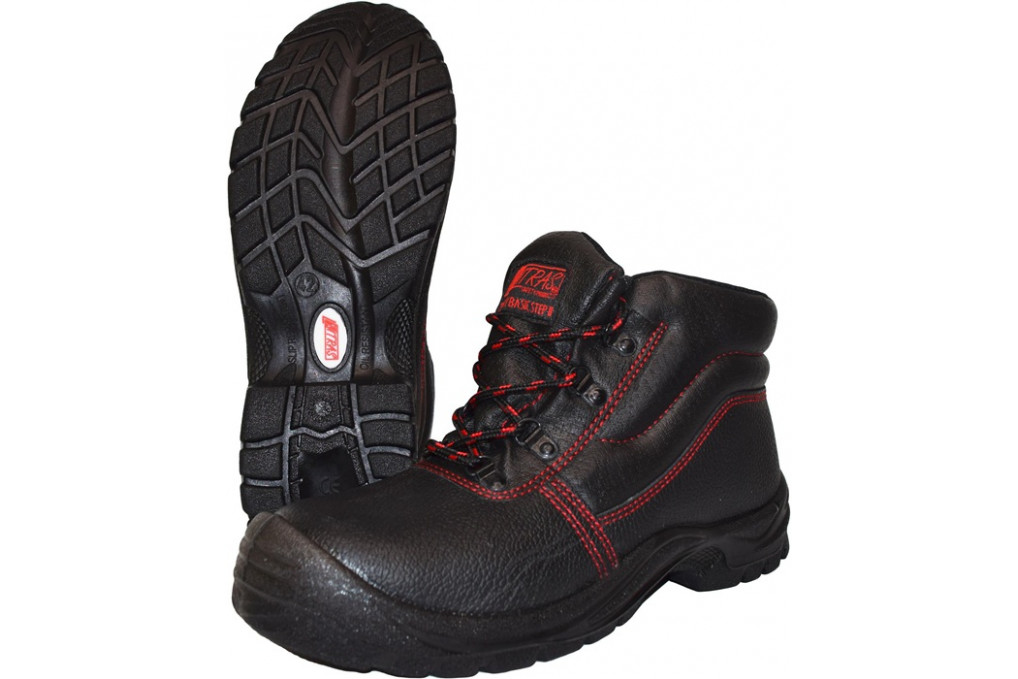 Sicherheitsstiefel BASIC STEP MID Gr.40 schwarz S3 SRC EN20345 Volleder NITRAS Sicherheitsstiefel BASIC STEP MID Gr.40 schwarz S3 SRC EN20345 Volleder NITRAS