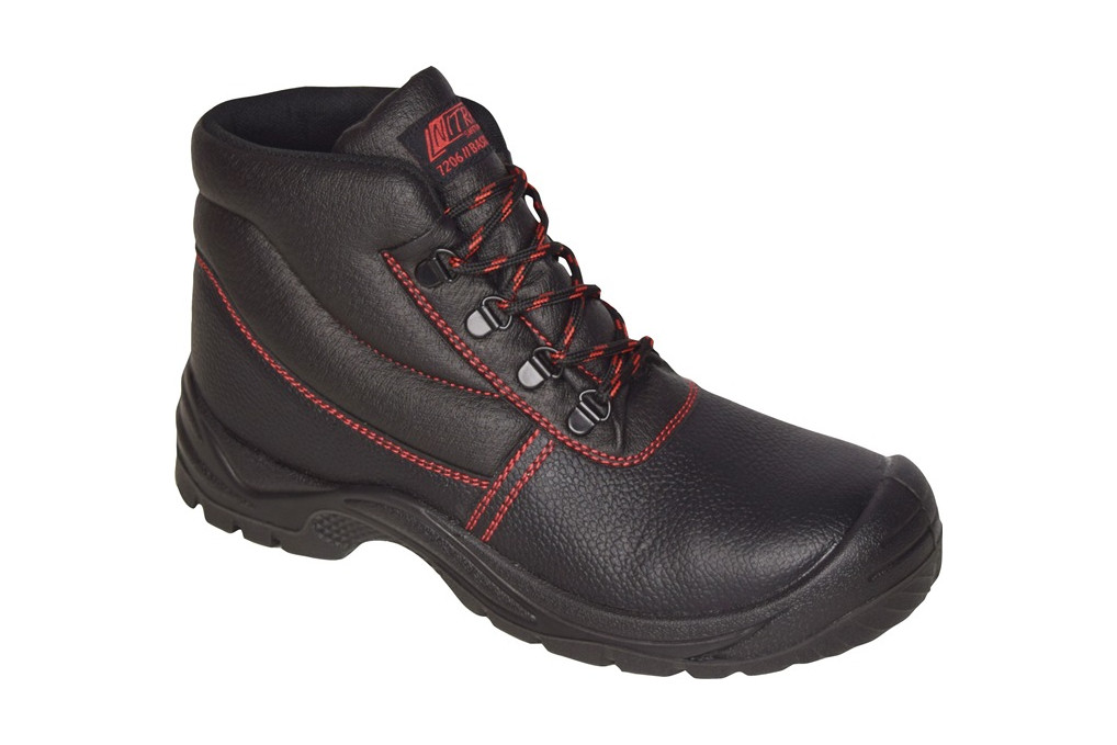 Sicherheitsstiefel BASIC STEP MID Gr.45 schwarz S3 SRC EN20345 Volleder NITRAS