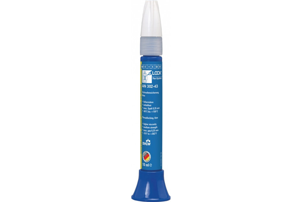 Schraubensicherung WEICONLOCK® AN 302 43 10ml blau Pen WEICON Schraubensicherung WEICONLOCK® AN 302 43 10ml blau Pen WEICON